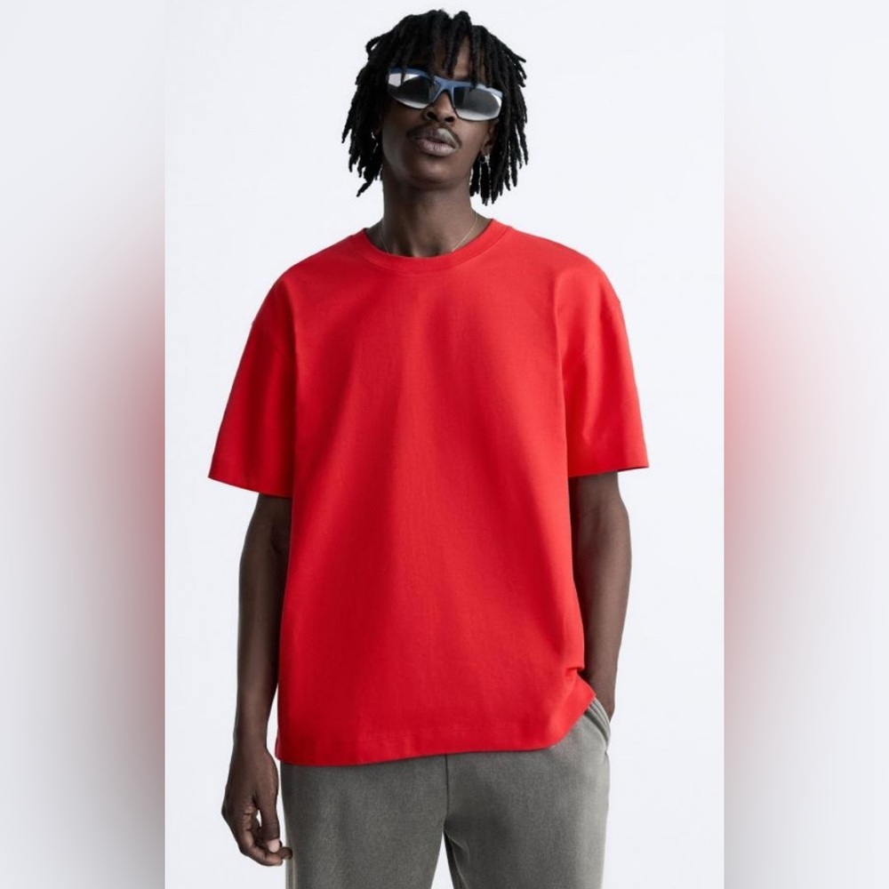 Zara Men’s Heavyweight Oversized Shirt Sz Med